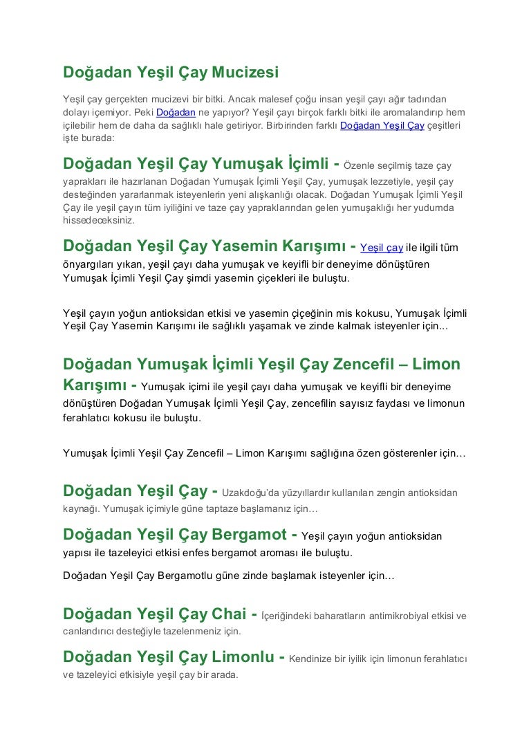 Bergamotlu Yeşil Çay Zayıflatır Mı Bergamotlu Yeşil Çay Zayıflatır Mı